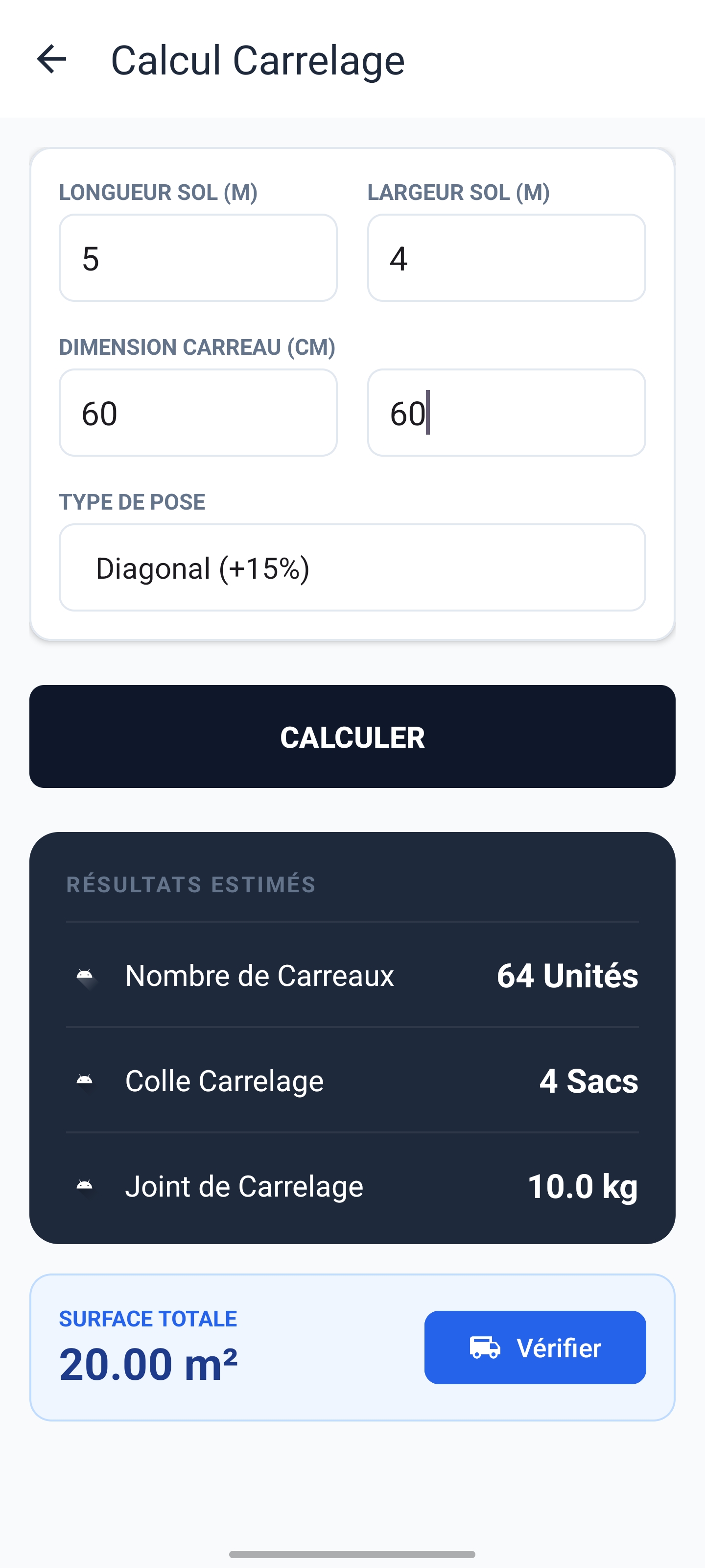 Ecran Calculateur 2